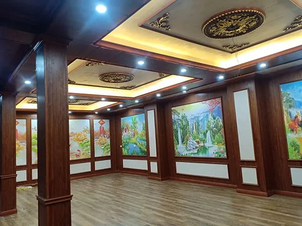 Kiến trúc nhà ốp nhựa PVC với các đường nét ấn tượng, độc đáo