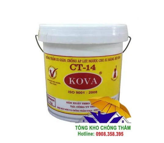 Kova CT-14 chống thấm co giãn cho xi măng bê tông, xử lý vết nứt