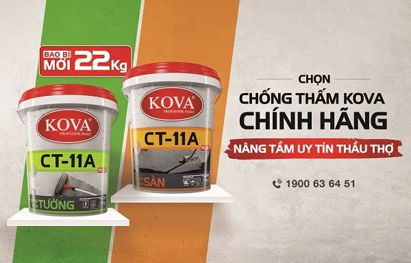 Kova CT11A Plus Sàn thùng 22kg mẫu mới 2022