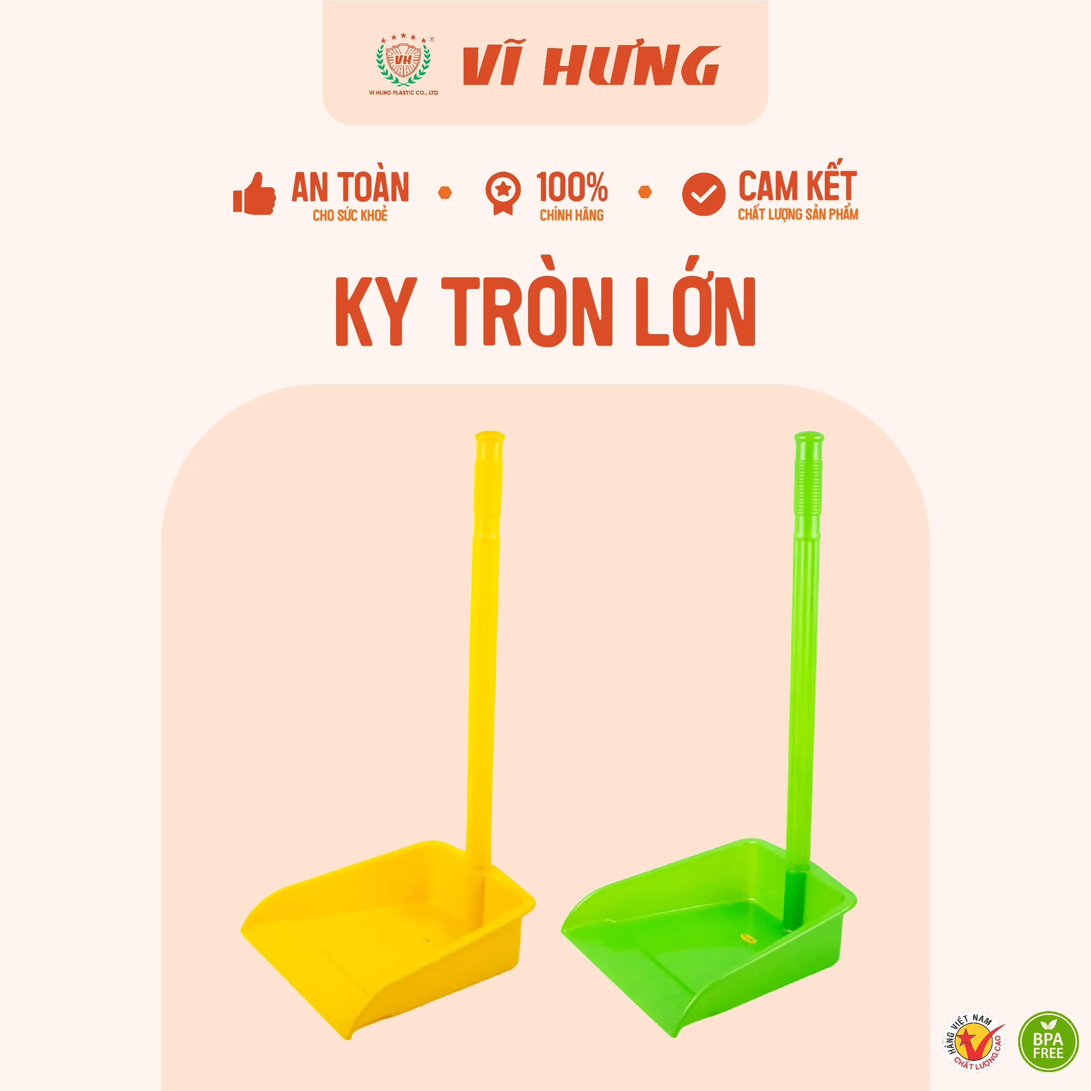 Ky rác nhựa PP bền bỉ, dụng cụ thiết yếu cho việc thu gom rác ban đầu