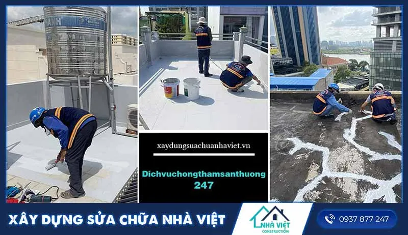 Kỹ thuật xử lý chống thấm cho sàn bê tông cũ bị nứt bằng keo