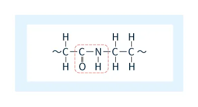 Liên kết amide, thành phần cấu tạo cơ bản của nhựa nylon (polyamit).