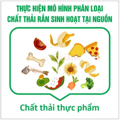 Logo rác thải thực phẩm