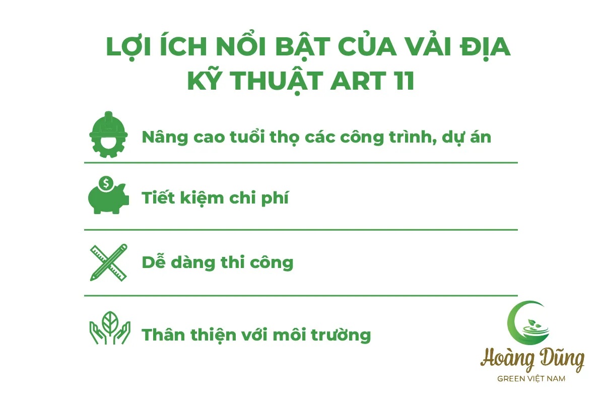 Lợi ích của vải địa kỹ thuật ART 11 khi kết hợp với bạt HDPE, nâng cao tuổi thọ và giảm chi phí bảo trì