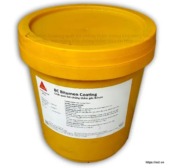 Lớp lót kết nối BC Bitumen Coating tăng cường độ bám dính cho màng Sika Bituseal