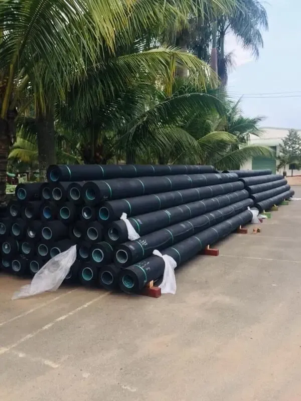 Lớp vải địa kỹ thuật được trải làm lớp bảo vệ bổ sung, tăng cường sự ổn định cho mặt bằng màng HDPE