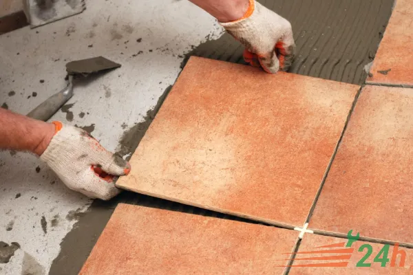 Lót gạch là một phương pháp bảo vệ lớp dán chống thấm sân thượng
