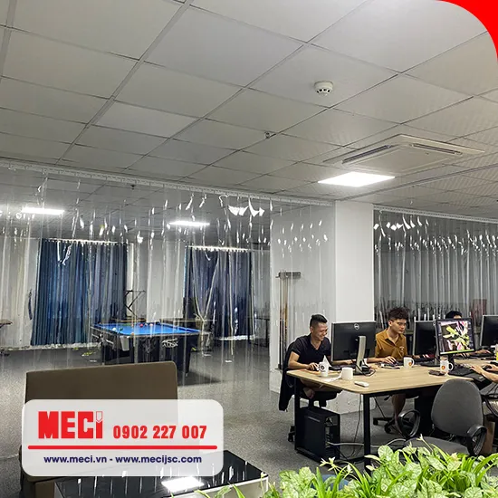 Màn nhựa PVC trong suốt ngăn lạnh điều hòa