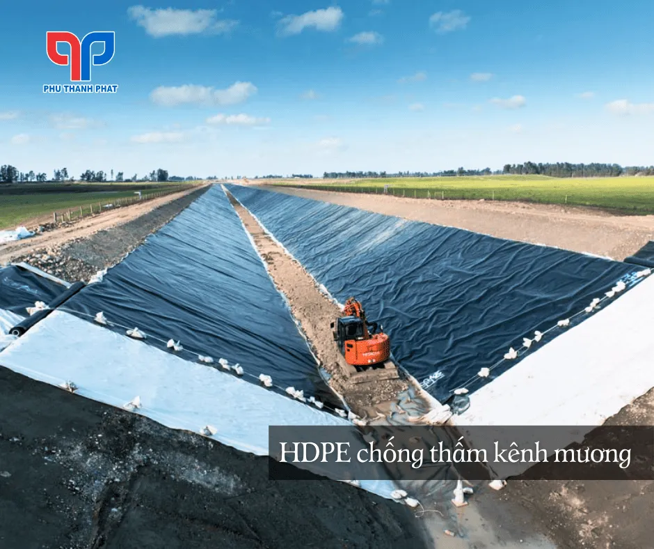 Màng chống thấm HDPE cho kênh mương