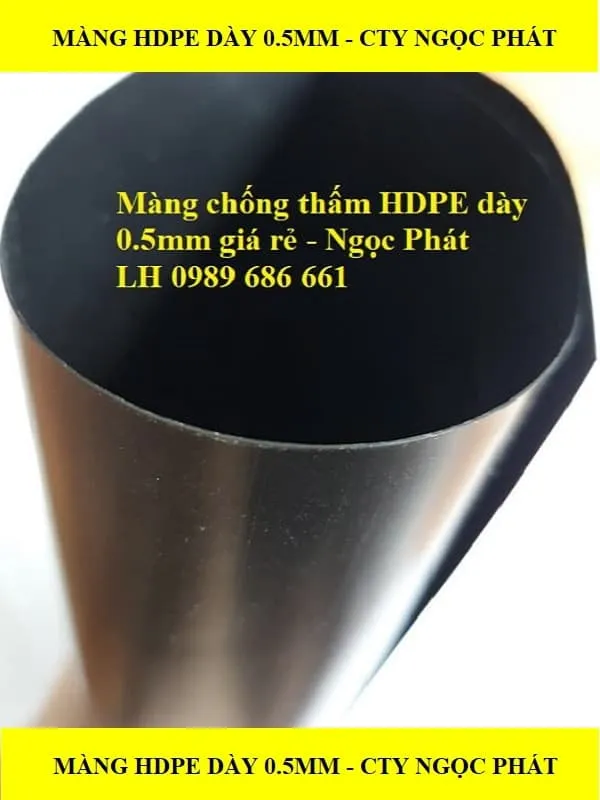 Màng hdpe dày 0.5mm là sản phẩm có độ dày 5 zem