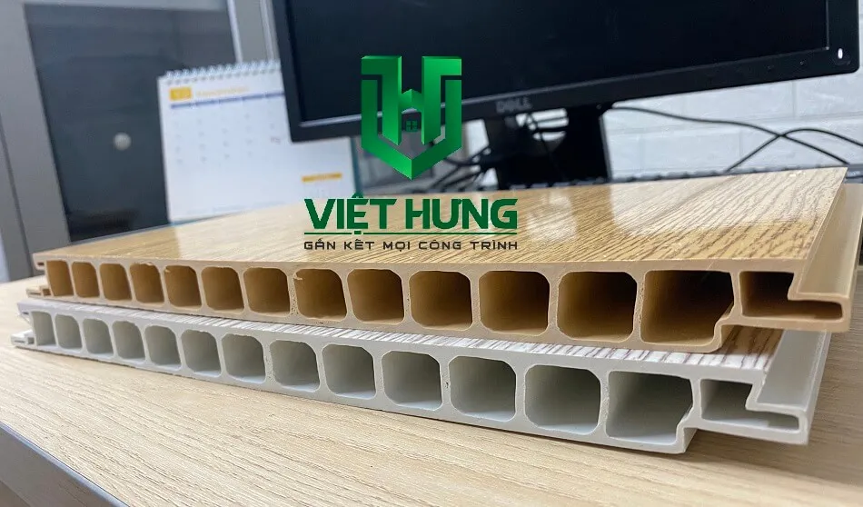 Mặt cắt kỹ thuật của tấm lót sàn PVC chịu lực, thể hiện cấu trúc đa lớp chắc chắn