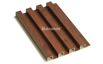 Mặt cắt tấm ốp lam 4 sóng cao PVC độ dày 25mm (Mã 4S200X25)