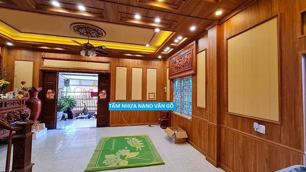 Mẫu nhà ốp nhựa PVC cao cấp mang lại vẻ sang trọng, tinh tế