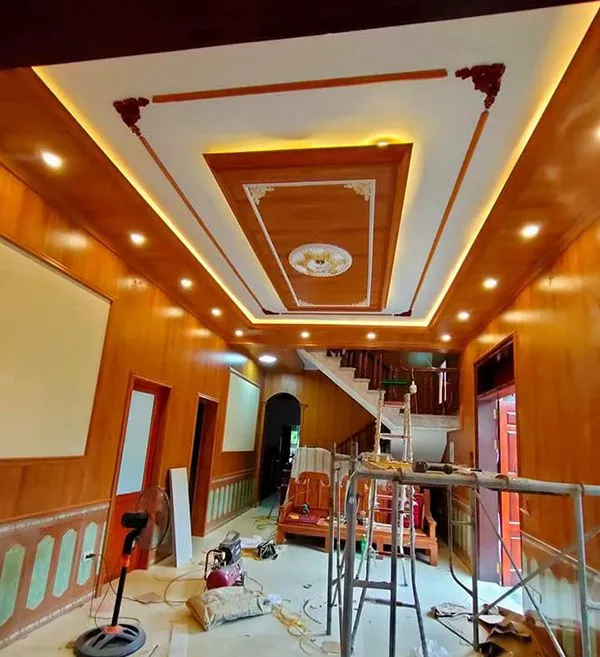 Mẫu nhà vừa ốp tấm nhựa PVC mới nhất, thiết kế ấn tượng