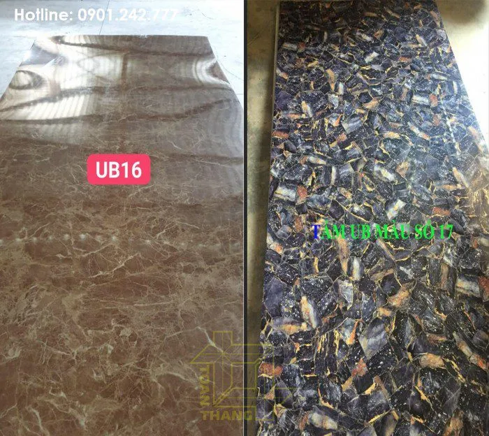 Mẫu tấm nhựa giả đá UB16/17