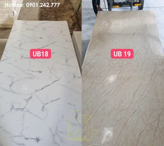 Mẫu tấm nhựa giả đá UB18/19