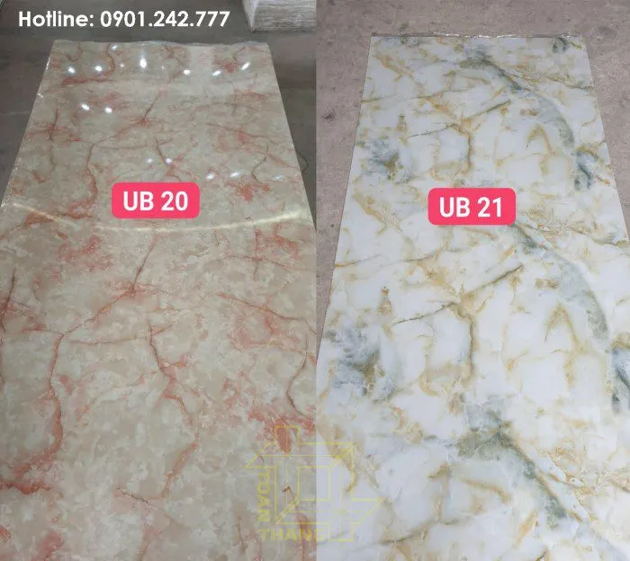 Mẫu tấm nhựa giả đá UB20/21