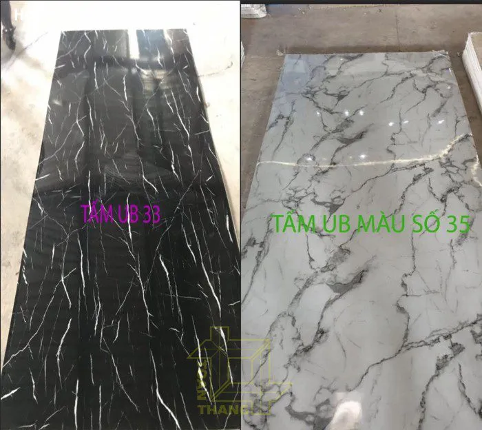 Mẫu tấm nhựa giả đá UB33/35