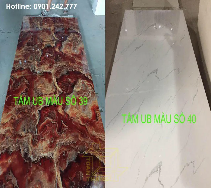 Mẫu tấm nhựa giả đá UB39/40