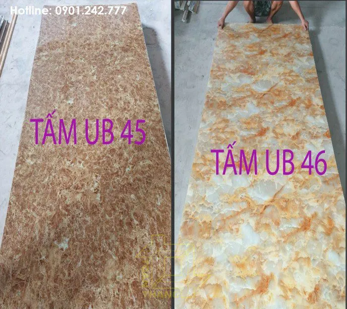 Mẫu tấm nhựa giả đá UB45/46