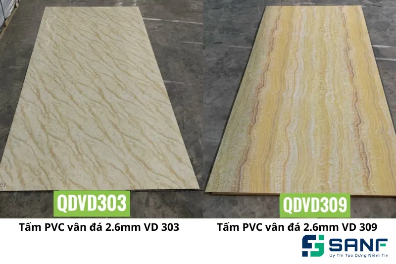 Mẫu tấm nhựa ốp tường vân đá cẩm thạch đa dạng, đẹp mắt được ưa chuộng trên thị trường.