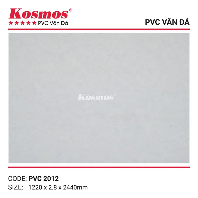 Mẫu tấm nhựa PVC vân đá 2.8mm mã PVC2012 cho không gian sang trọng