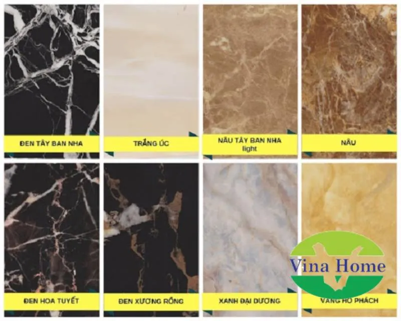 Mẫu tấm nhựa PVC vân đá đẹp với màu sắc trang nhã