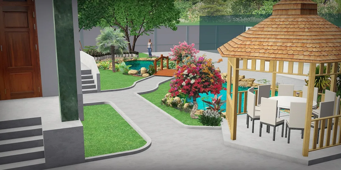 Mẫu thiết kế hồ cá koi mini độc đáo, phù hợp cho nội thất căn hộ