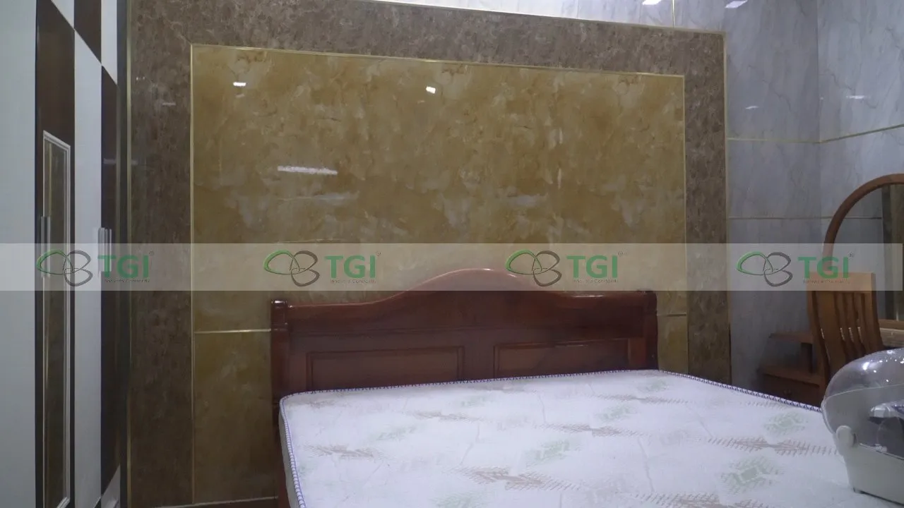 mẫu ứng dụng tấm pvc vân đá căn hộ 17