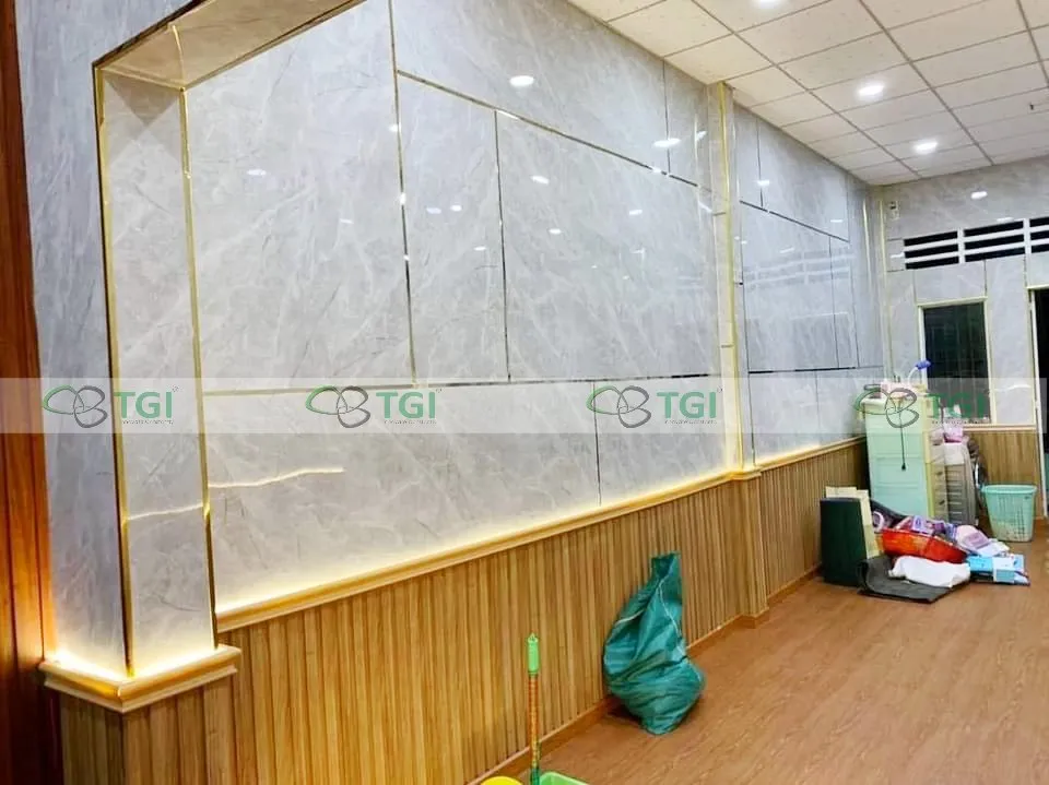 mẫu ứng dụng tấm pvc vân đá nhà hàng 07