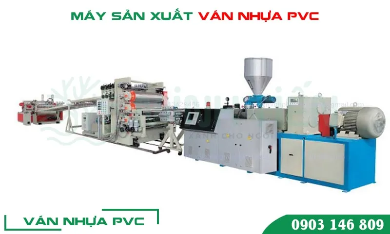 Máy ép đùn hơi nước hiện đại sản xuất miếng ván nhựa PVC