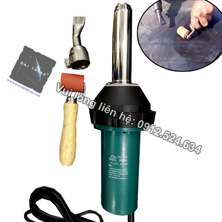 Máy hàn màng HDPE cầm tay DSHA với đầu hàn chuẩn