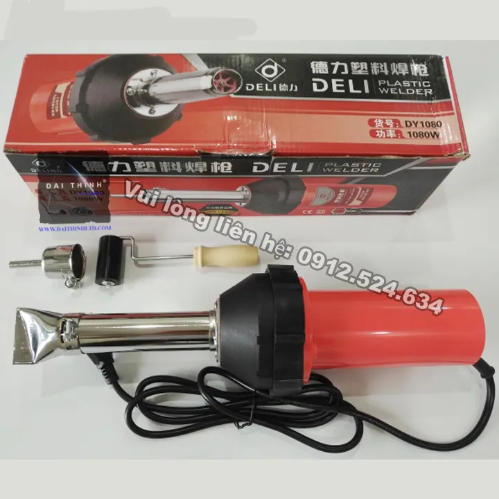 Máy hàn nhựa cầm tay DY1080W nhỏ gọn cho mọi công trình