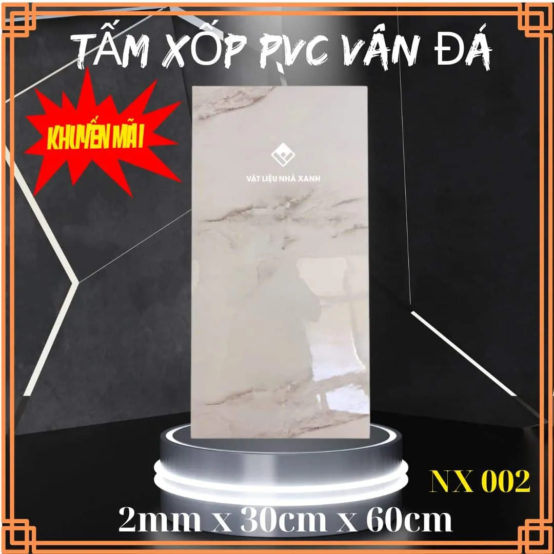 Miếng dán tường nhựa PVC vân đá hiện đại NX002