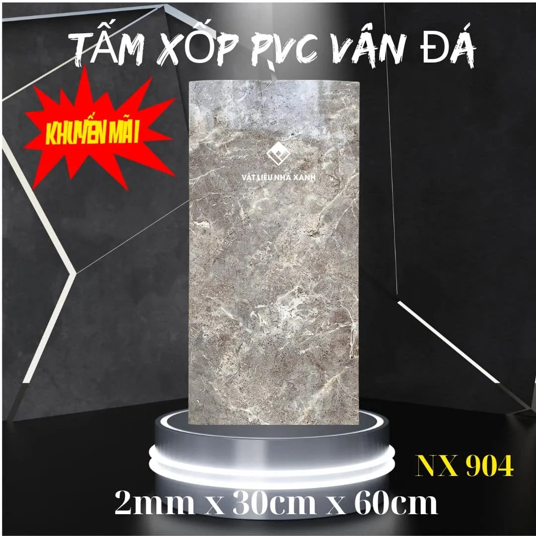 Miếng dán tường nhựa PVC vân đá hiện đại NX904