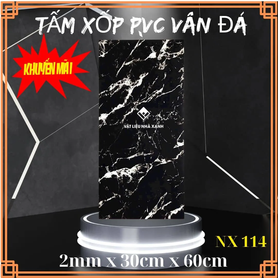 Miếng dán tường nhựa PVC vân đá sáng tạo NX114