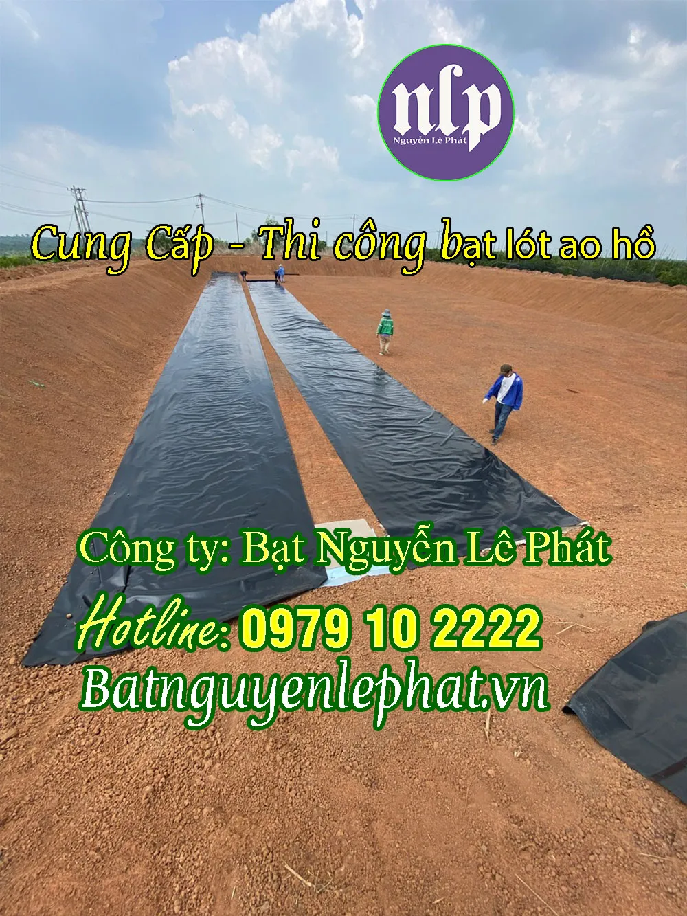 Minh họa báo giá bạt HDPE cho dự án cải tạo ao hồ, một yếu tố quan trọng khi đầu tư.
