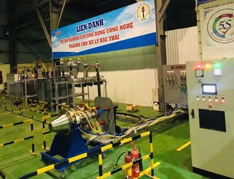 Minh họa công nghệ lò đốt plasma tiên tiến xử lý rác thải ở nhiệt độ cực cao