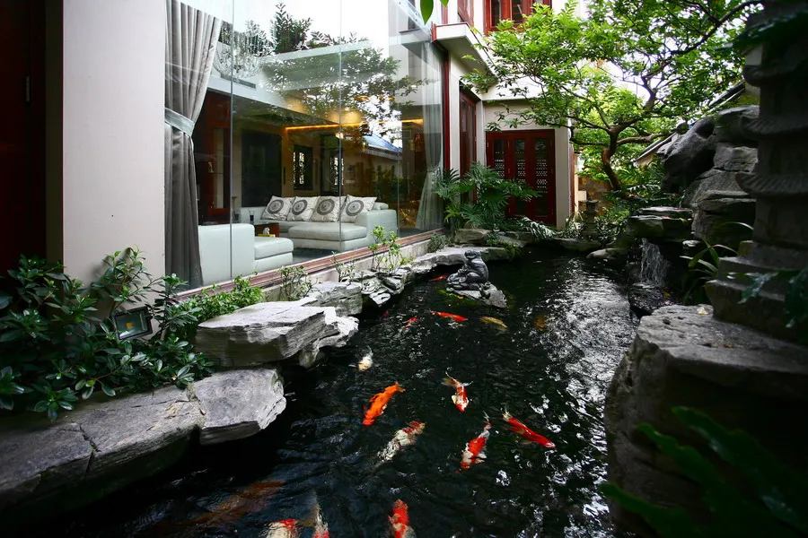 Mô hình hồ cá koi bên biệt thự