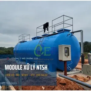 Module xử lý nước thải sinh hoạt quy mô vừa cho cộng đồng nông thôn