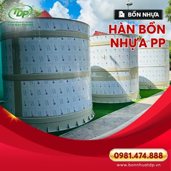 Mối hàn bồn nhựa PP chất lượng cao