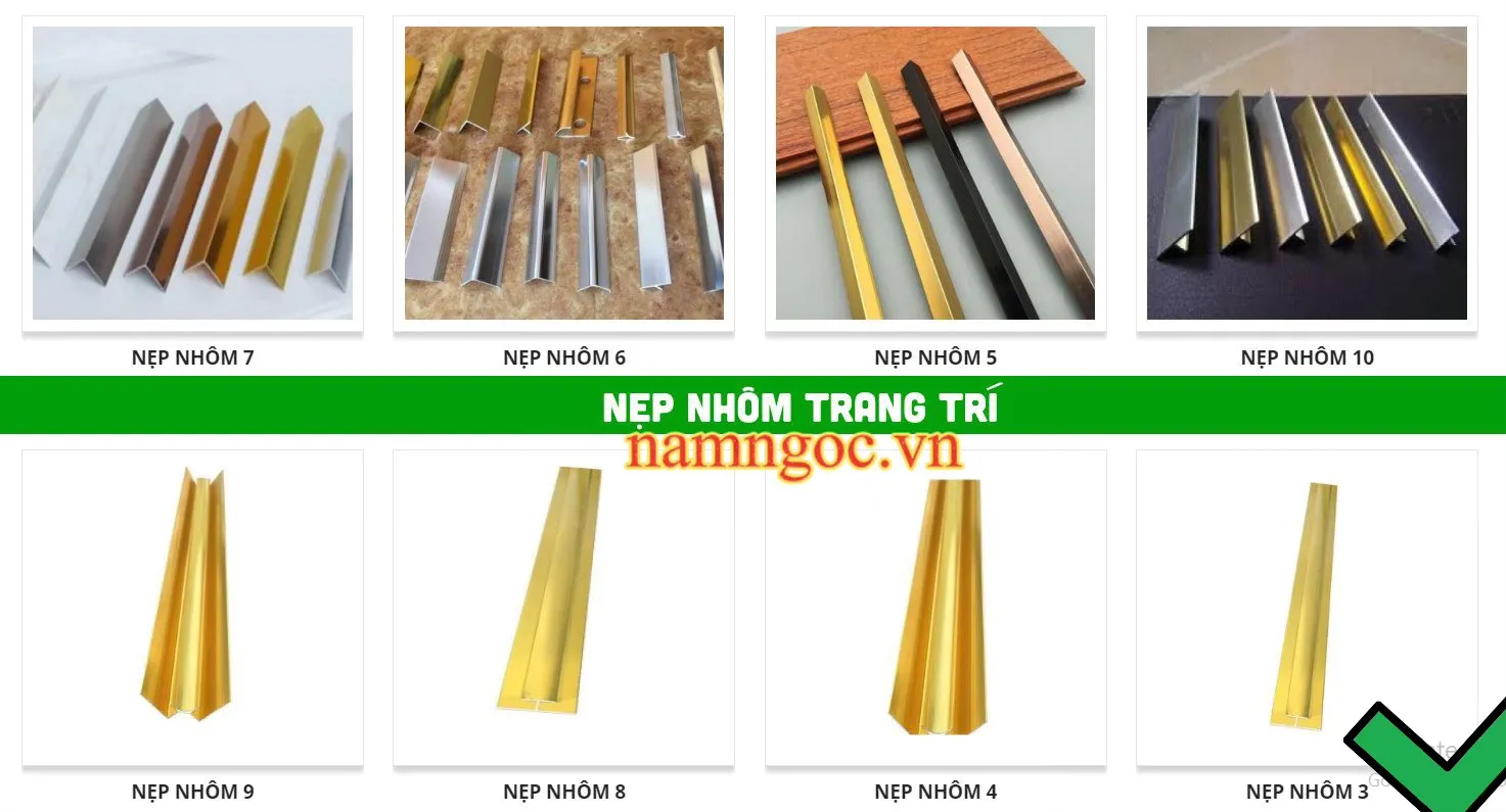 Nẹp đồng và phụ kiện thi công mica giả đá chuyên nghiệp