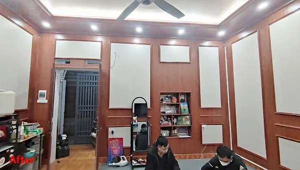 Ngôi nhà sau khi ốp nhựa PVC, diện mạo mới mẻ và đẹp mắt