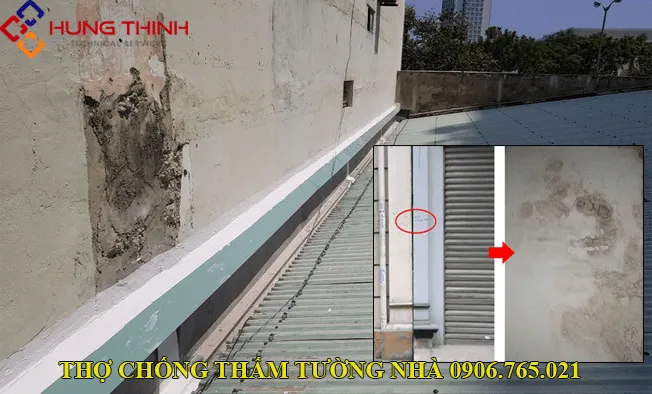 Nguyên nhân khe tường giữa hai nhà liền kề bị thấm dột