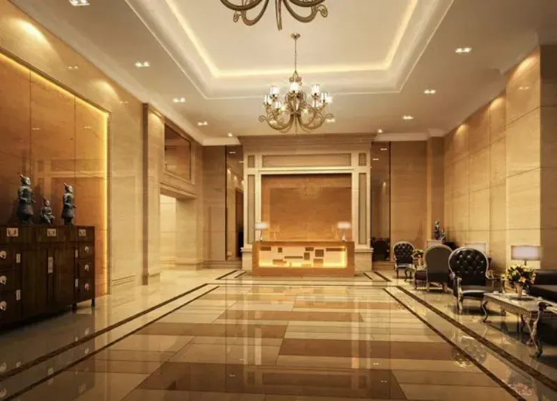Nhà hàng sử dụng tấm PVC vân đá Phát Lộc
