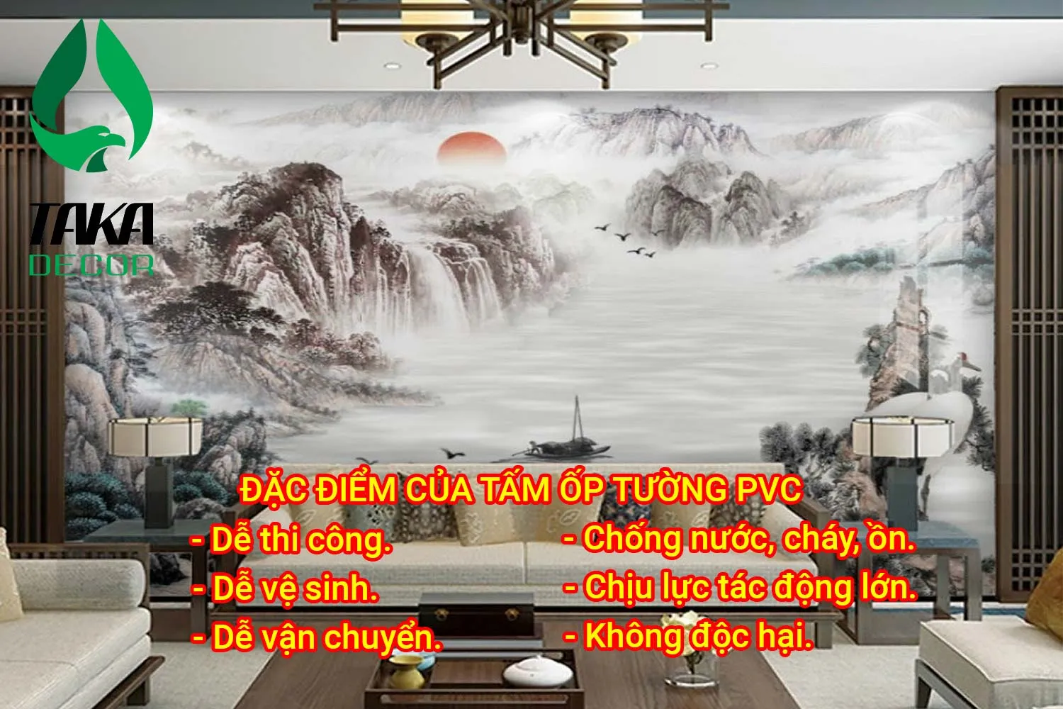 Những đặc tính ưu việt của tấm ốp tường nhựa TAKADECOR