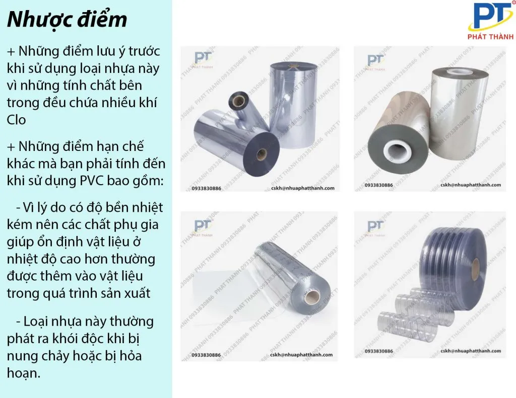 Những nhược điểm cần cân nhắc khi sử dụng tấm nhựa PVC: độ bền nhiệt và vấn đề môi trường
