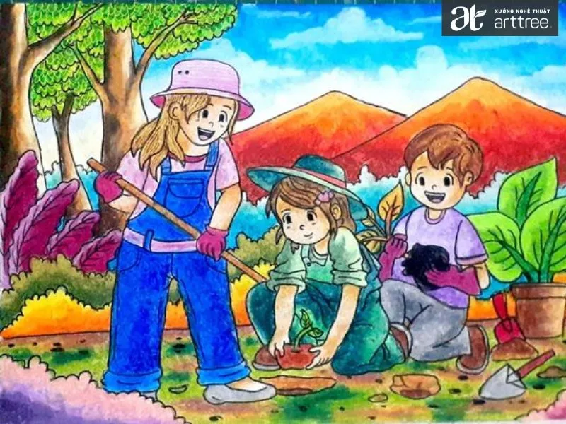 Những tác phẩm tranh bảo vệ môi trường ấn tượng