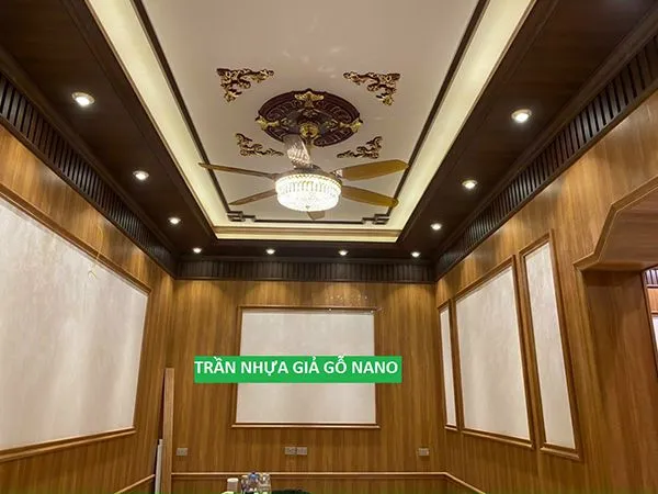 Nội thất ốp tấm nhựa PVC nano, bề mặt sáng bóng, dễ vệ sinh