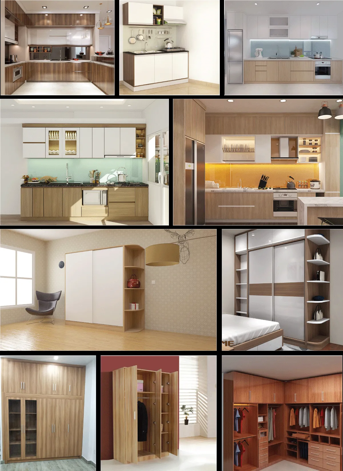 Nội thất tủ phòng tắm sử dụng vật liệu tấm Pima vân gỗ chống thấm